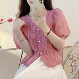 半袖パフスリーブブラウス レディース 半袖 | Amulet | 詳細画像9 