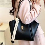 ブラック | リボン付きトートバッグ レディース かばん | Amulet