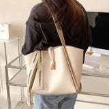 ホワイト | リボン付きトートバッグ レディース かばん | Amulet