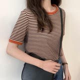 ボーダー半袖カットソー レディース トップス | Amulet | 詳細画像10