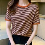 ボーダー半袖カットソー レディース トップス | Amulet | 詳細画像8