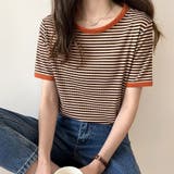 ボーダー半袖カットソー レディース トップス | Amulet | 詳細画像9