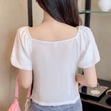 リボンオフショルダーブラウス レディース トップス | Amulet | 詳細画像10 