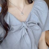 リボンオフショルダーブラウス レディース トップス | Amulet | 詳細画像14 
