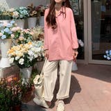 サイドスリットリボンブラウス レディース トップス | Amulet | 詳細画像2 