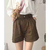ブラウン | タック入りキュロットパンツ レディース ボトムス | Amulet