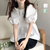 バックリボンブラウス レディース トップス | Amulet | 詳細画像1 