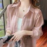 シースルー長袖シャツ レディース トップス | Amulet | 詳細画像7 