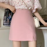 ピンク | ミニスリットスカート 春 夏服 | Amulet