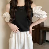 オープンショルダーブラウス 春 夏服 | Amulet | 詳細画像11 