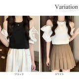 オープンショルダーブラウス 春 夏服 | Amulet | 詳細画像5 