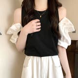 オープンショルダーブラウス 春 夏服 | Amulet | 詳細画像6 