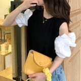 オープンショルダーブラウス 春 夏服 | Amulet | 詳細画像9 