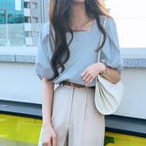 スクエアネックブラウス 春 夏服 | Amulet | 詳細画像3