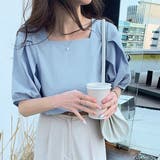 スクエアネックブラウス 春 夏服 | Amulet | 詳細画像6