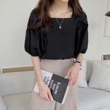 スクエアネックブラウス 春 夏服 | Amulet | 詳細画像9