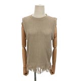 ノースリーブメッシュセーター レディース カジュアル | Amulet | 詳細画像17 