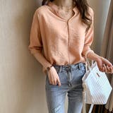 スキッパーブラウス レディース カジュアル | Amulet | 詳細画像10