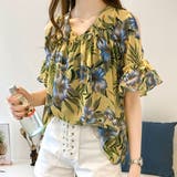 ボタニカルシフォントップス レディース カジュアル | Amulet | 詳細画像8 