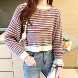 ボーダーニットセーター 秋 冬 | Amulet | 詳細画像7 