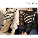 パフスリーブドッキングカットソー 秋 冬 | Amulet | 詳細画像5