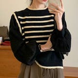 パフスリーブドッキングカットソー 秋 冬 | Amulet | 詳細画像7