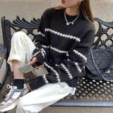 ふわふわボーダーニット 秋 冬 | Amulet | 詳細画像10 