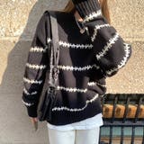 ふわふわボーダーニット 秋 冬 | Amulet | 詳細画像7 