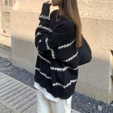 ふわふわボーダーニット 秋 冬 | Amulet | 詳細画像9 