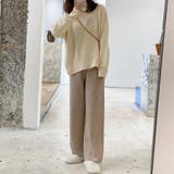 ニットワイドパンツ レディース 10代 | Amulet | 詳細画像4