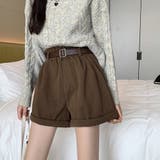 カーキ | コーデュロイショートパンツ レディース 10代 | Amulet