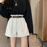 ホワイト | コーデュロイショートパンツ レディース 10代 | Amulet