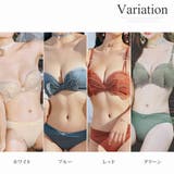 バタフライノンワイヤーブラジャー&ショーツセット 下着 ランジェリー | Amulet | 詳細画像5