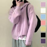 シンプルニットパーカー 春 秋 | Amulet | 詳細画像1 