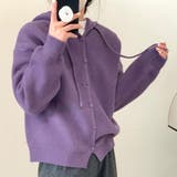 シンプルニットパーカー 春 秋 | Amulet | 詳細画像12 