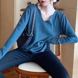 Vネックニットセーター レディース 10代 | Amulet | 詳細画像11 