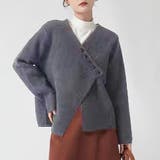 グレー | アシンメトリーニットセーター レディース 10代 | Amulet