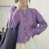 ショート丈2wayカーディガン レディース 10代 | Amulet | 詳細画像8 