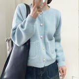 ブルー | ショート丈2wayカーディガン レディース 10代 | Amulet