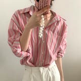 ピンク | ストライプシャツ レディース 10代 | Amulet