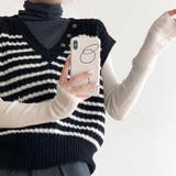 バイカラーニットベスト レディース 10代 | Amulet | 詳細画像11