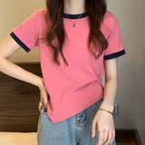 バイカラーアシンメトリーTシャツ レディース 10代 | Amulet | 詳細画像6 