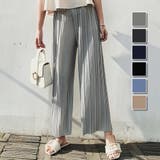 ゆったりプリーツパンツ レディース 10代 | Amulet | 詳細画像1