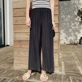 ダークグレー | ゆったりプリーツパンツ レディース 10代 | Amulet