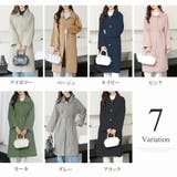 ステンカラーロングコート レディース 10代 | Amulet | 詳細画像5