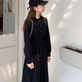 フリルネックシャツワンピース レディース 10代 | Amulet | 詳細画像12