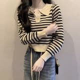 ボーダーポロニット レディース 10代 | Amulet | 詳細画像11 