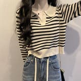 ボーダーポロニット レディース 10代 | Amulet | 詳細画像2 