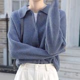 かのこ編みニットトップス レディース 10代 | Amulet | 詳細画像8 