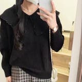 セーラーカラーニットプルオーバー レディース 10代 | Amulet | 詳細画像10 